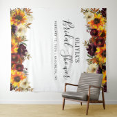 Chique Zonnebloem Bruidsdouche Fotohokje Achtergro Wandkleed (In Situ (horizontaal))