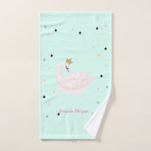 Chique Zwaan, Sterren, Prinses Bad Handdoek (Handdoek)