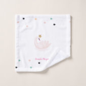 Chique Zwaan, Sterren, Prinses Bad Handdoek (Wasdoekje)