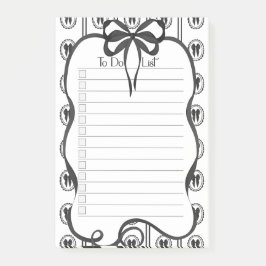 Chique zwart boog takenlijst grote notitieblok post-it® notes
