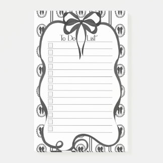 Chique zwart boog takenlijst grote notitieblok post-it® notes