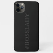 Chique Zwart Donkergrijs Whimsical Attitude Wordar Case-Mate iPhone Case (Achterkant)