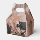 chique zwart en roos goud Marmer Bedankdoosjes (Achterkant)