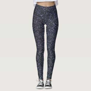 Chique zwart glitter sparkle leggings