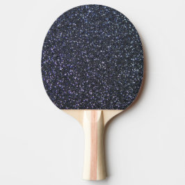 Chique zwart glitter sparkle tafeltennisbatje