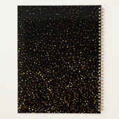 Chique Zwart Goud Glitter 2024 Wekelijks Maandelij Planner (Achterkant)