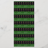Chique zwart & goud kerstmenu met Kerstboom Menu (Achterkant)