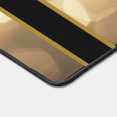 Chique Zwart & Goud Monogram Bureaumat (Hoek)