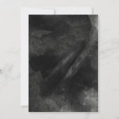 Chique Zwart Goud Verjaardag Uitnodiging (Achterkant)