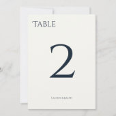 Chique Zwart & Ivoor Tafelnummer (Voorkant)