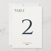 Chique Zwart & Ivoor Tafelnummer (Achterkant)