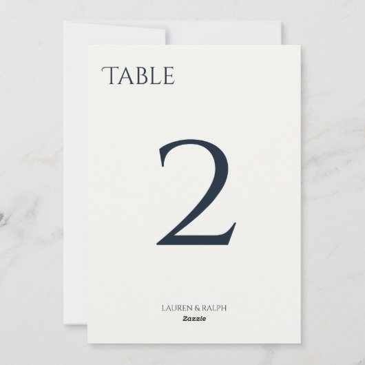 Chique Zwart & Ivoor Tafelnummer (Achterkant)