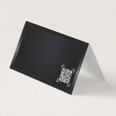 Chique zwart minimalistisch modern auto visitekaar visitekaartje (Achterkant)