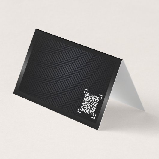 Chique zwart minimalistisch modern auto visitekaar visitekaartje (Achterkant)