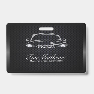Chique zwart minimalistische moderne auto business badge