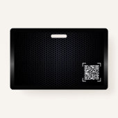 Chique zwart minimalistische moderne auto business badge (Achterkant)