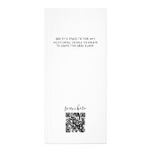 Chique Zwart Typografie Zakelijke diensten prijsli Reclamekaart (Achterkant)