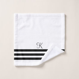 chique zwart-wit hotel esthetisch bad handdoek