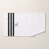 chique zwart-wit hotel esthetisch bad handdoek (Handdoek)