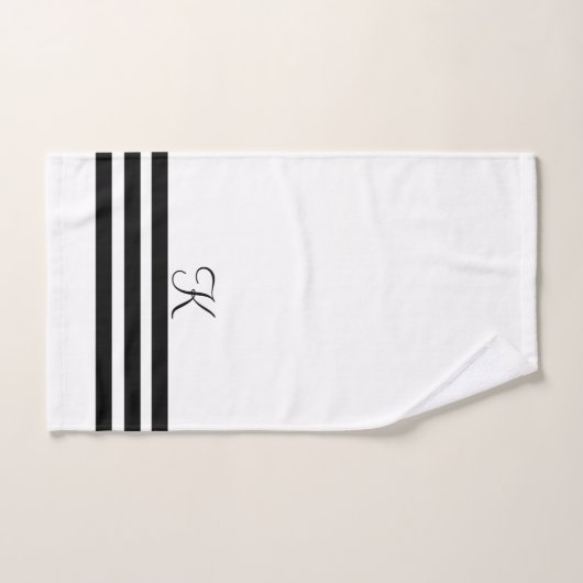 chique zwart-wit hotel esthetisch bad handdoek (Handdoek)