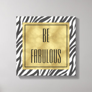 Chique Zwart Wit Zebra Print Fabulous