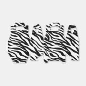 Chique zwart wit zebraprint safari verjaardagsfees bedankdoosjes (Uitgevouwen)