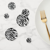 Chique zwart-wit zebraprint safari verjaardagsfees confetti (Groep)