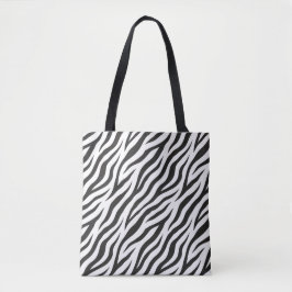 Chique zwart-wit zebraprint tas
