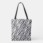 Chique zwart-wit zebraprint tas (Achterkant)