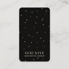 Chique zwart witte glinster elegante oorbellen dis visitekaartje
