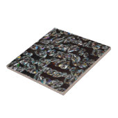 Chique Zwarte Diamant Kristal Abstract Patroon Cad Tegeltje (Zijkant)