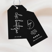 Chique zwarte kleding boetiek Prijs Hang Label Log Cadeaulabel