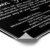 Chique Zwarte Makelaar Open Huis Welkom Poster (Hoek)