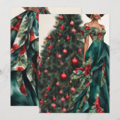 chique zwarte Mode Kaart (Voorkant / Achterkant)