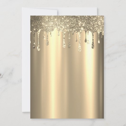 Chique zwarte Rozen Eiffeltoren gouden druppels Kaart (Achterkant)