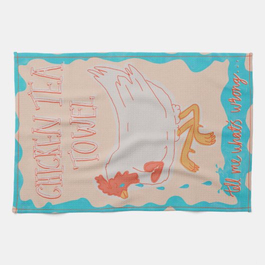 Chiquitita ABBA Chicken Tea Towel Theedoek (Horizontaal)