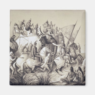 Chir Singh, Maharaja van de Sikhs met de koning Magneet