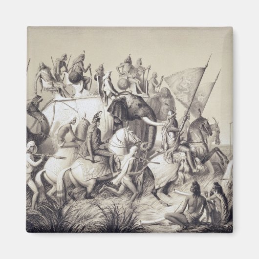 Chir Singh, Maharaja van de Sikhs met de koning Magneet (Voorkant)