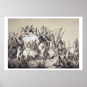 Chir Singh, Maharaja van de Sikhs met de koning Poster