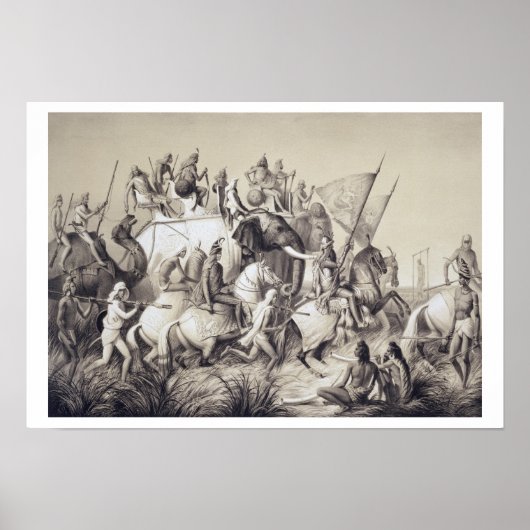 Chir Singh, Maharaja van de Sikhs met de koning Poster (Voorkant)