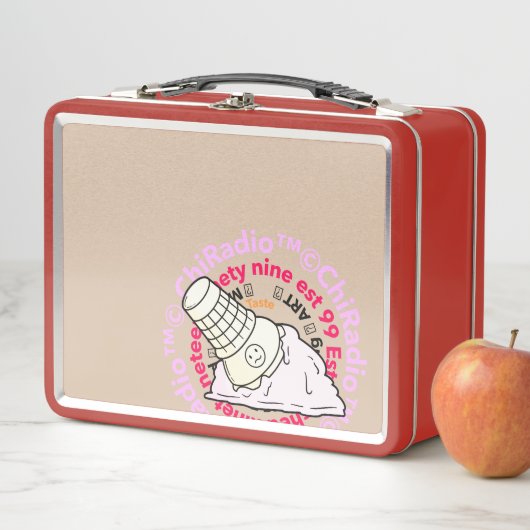 ChiRadio LLC IceCream logo Lunch Box (In situ)