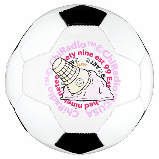CHIRadio LLC IceCream LOGO Voetbal (Voorkant)