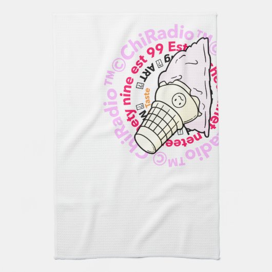 ChiRadio LLC Icecream muur kunst Theedoek (Verticaal)