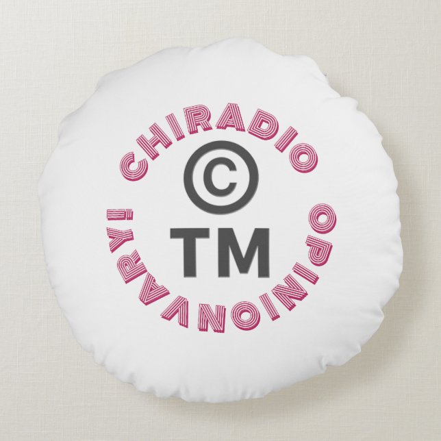 CHIRadio LLC IceCream pet Rond Kussen (Achterkant)