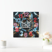 ChiRadioLLC™ AI Robot 2030 WALL Clock   Vierkante Klok (Huis)