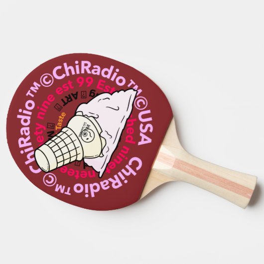 ChiRadioLLC™ IceCream Tafeltennisbatje (Zijkant)