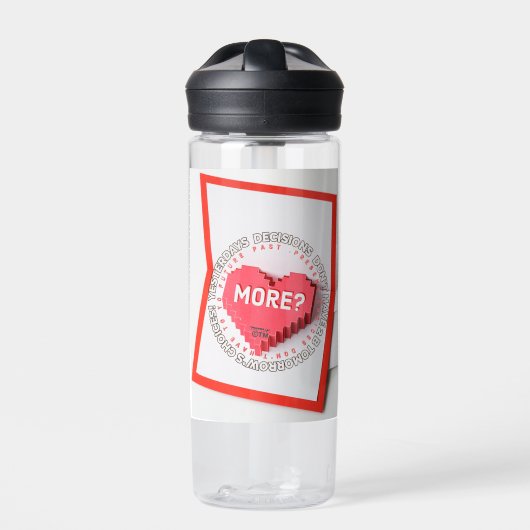 ChiRadioLLC™ Inspirational Message WaterBottle Waterfles (Voorkant)