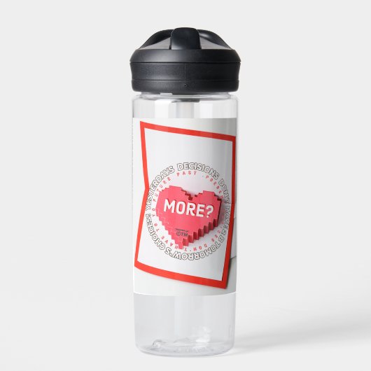 ChiRadioLLC™ Inspirerende Bericht Waterfles (Voorkant)