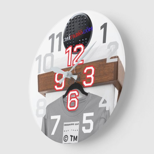 ChiRadioLLC™ wallClock design by www.djelove.com Grote Klok (Hoek)