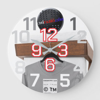 ChiRadioLLC™ wallClock design by www.djelove.com Grote Klok
